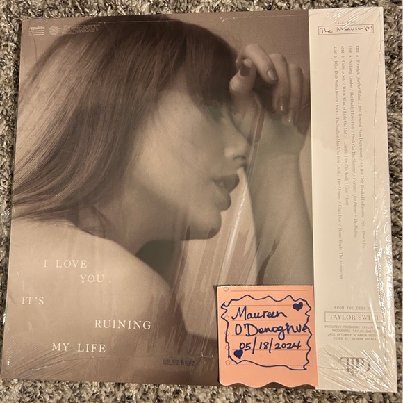 The Tortured Poets Department TTPD by Taylor Swift Vinyl The Manuscript - Picture 4 of 5